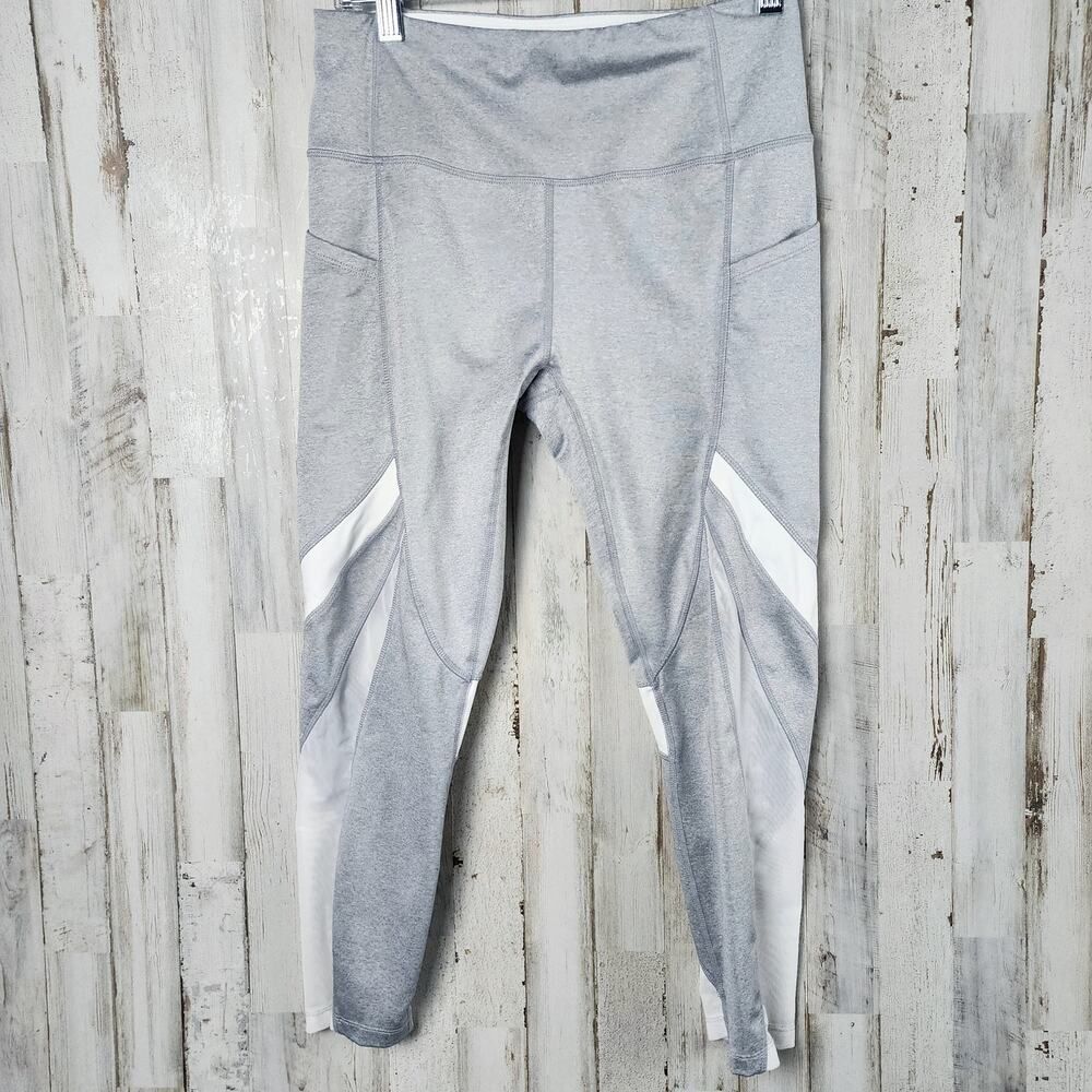 Avia Athletic Workout Leggings Gray Size Small